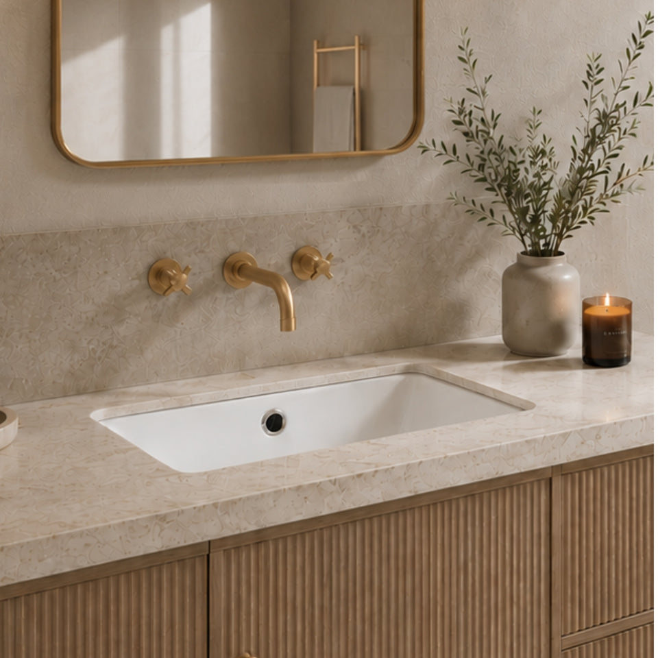 Turner Hastings Standard Agres 53x34 Under Counter Basin - Matte White