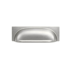 SIngle Turner Hastings Verese 96mm Cup Pull Handle Brushed Nickel VS96CB-BN - The Blue Space