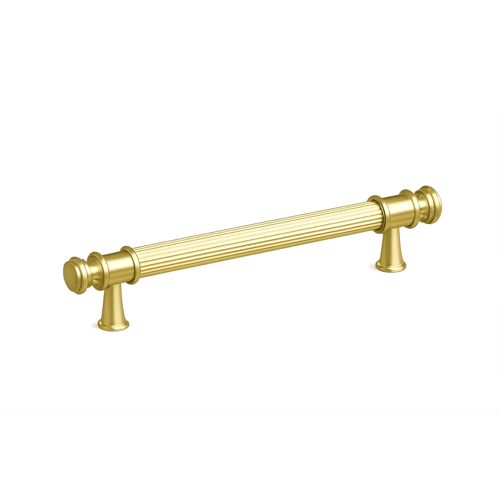 Single Turner Hastings Verona 128mm Pull Handle Brushed Brass VE128CB-BB - The Blue Space