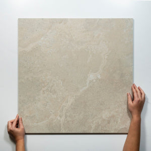Tuscan Beige Travertine Look Tile 600mm x 600mm