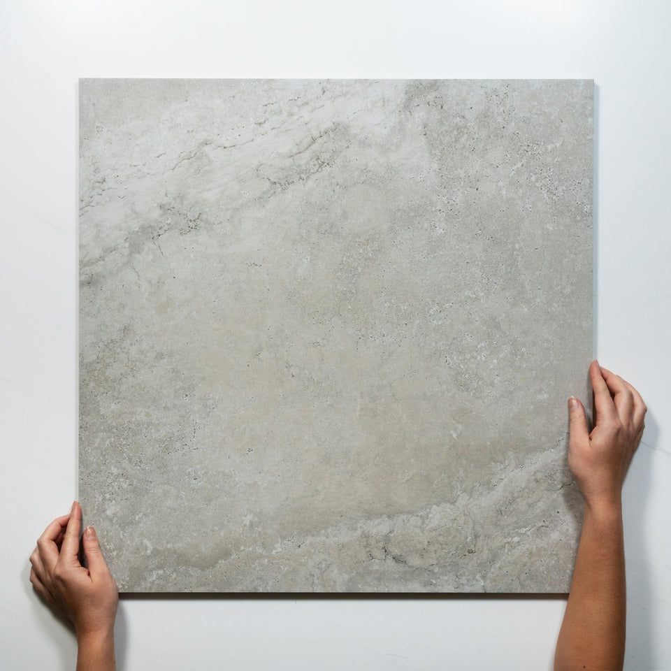 Tuscan Grey Travertine Look Tile 600mm x 600mm