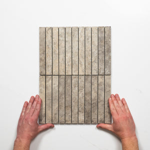 Valerie Rustic Porcelain Finger Mosaics P5 392 x 295mm sheets