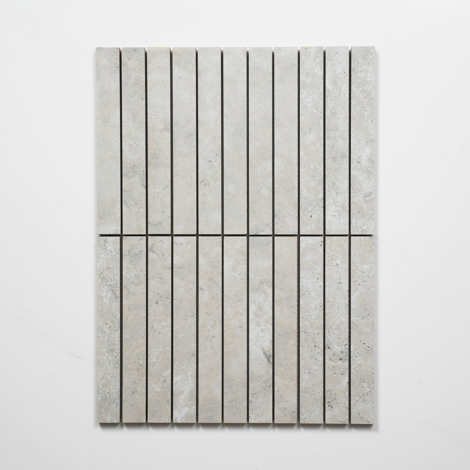 Pattern no Hand Valerie Silver Porcelain Finger Mosaics P5 392 x 295mm sheets TRVICTGFM - The Blue Space