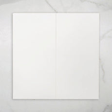 Faces White Gemma Tile Rectified Matt 300 x 600 x 9mm Ceramic 36WHMPRO - The Blue Space