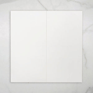 White Gemma Tile Rectified Matt 300 x 600 x 9mm Ceramic