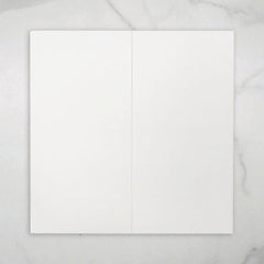 White Gemma Tile Rectified Matt 300 x 600 x 9mm Ceramic