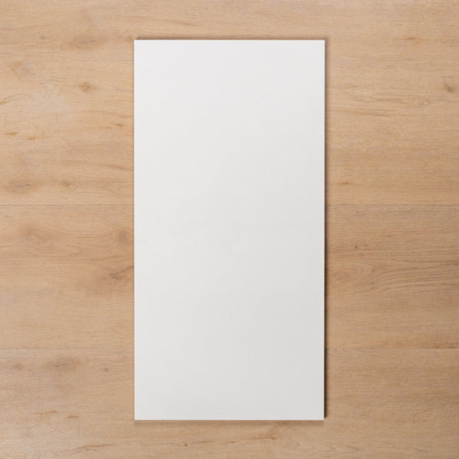 Single no Hand White Gemma Tile Rectified Matt 300 x 600 x 9mm Ceramic 36WHMPRO - The Blue Space