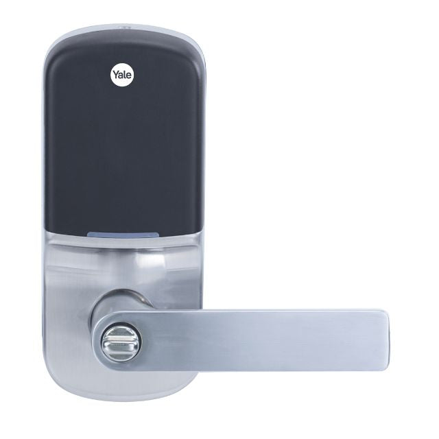 Yale Assure Keyed Lever with Home Module Satin Chrome