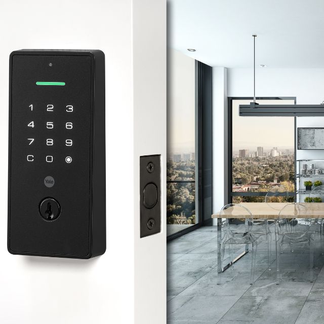 Lifestyle Yale Libi Digital Deadbolt Keyed Matte Black YLBD226NRMBK - The Blue Space