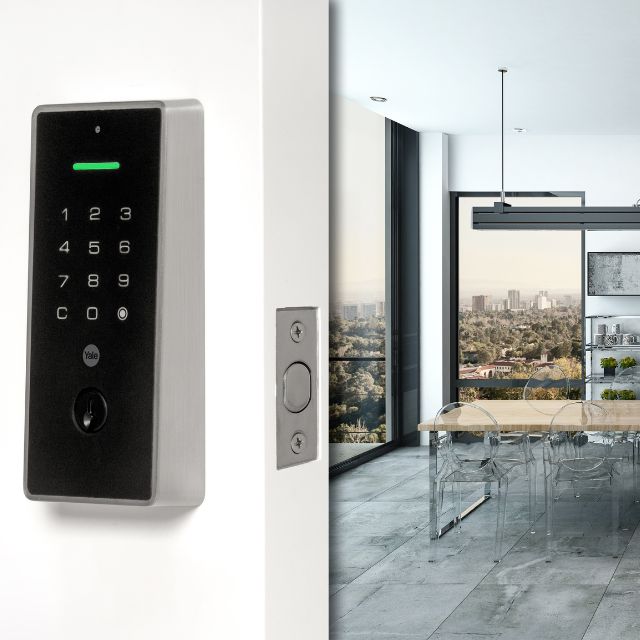 Lifestyle Yale Libi Digital Deadbolt Keyed Satin Nickel YLBD226NRSN - The Blue Space