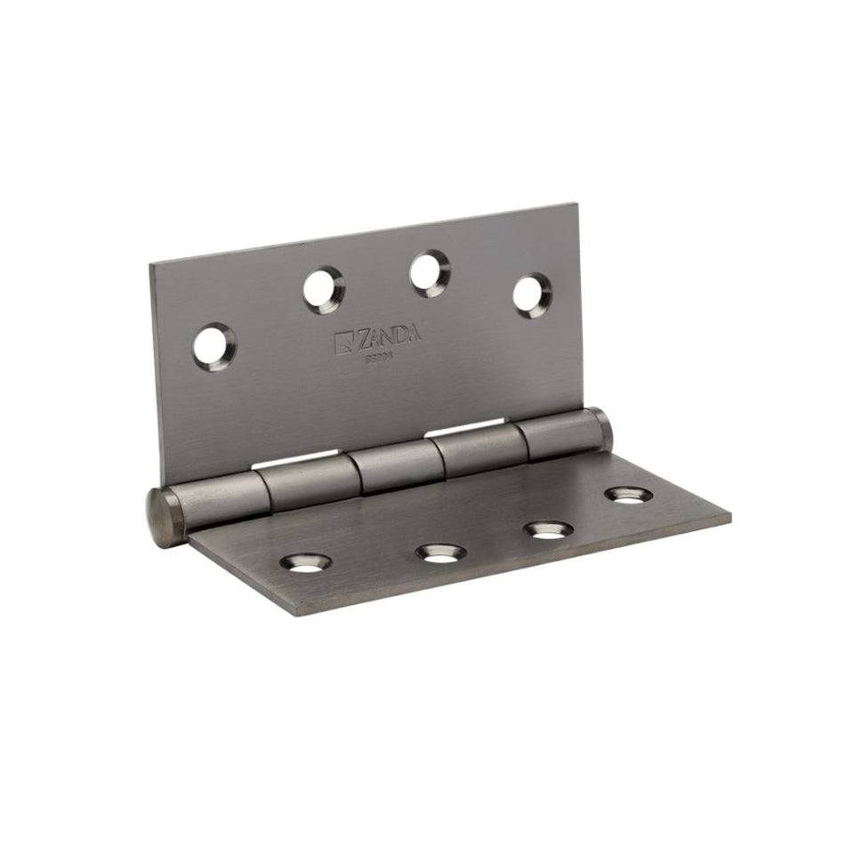 Zanda Butt Hinge Fixed Pin 100 x 100 x 2.5mm  Graphite Nickel