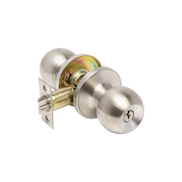 Zanda Cyclo Entrance Knob Set Stainless Steel