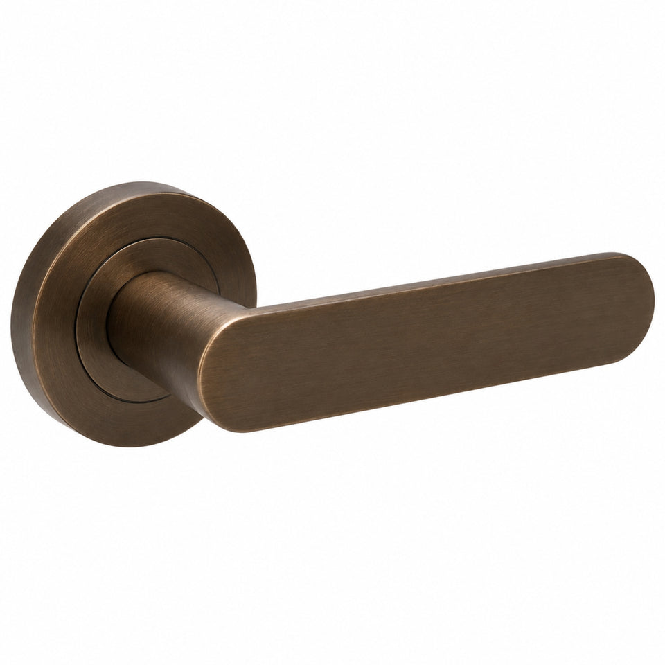 Zanda Duke Dummy Door Handle Set Ember Bronze
