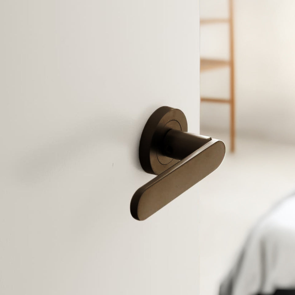 Zanda Duke Dummy Door Handle Set Ember Bronze