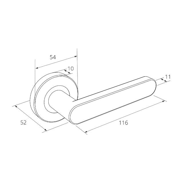Specsheet Zanda Duke Entrance Set 70mm Key/Turn White 10094.4.WHT - The Blue Space