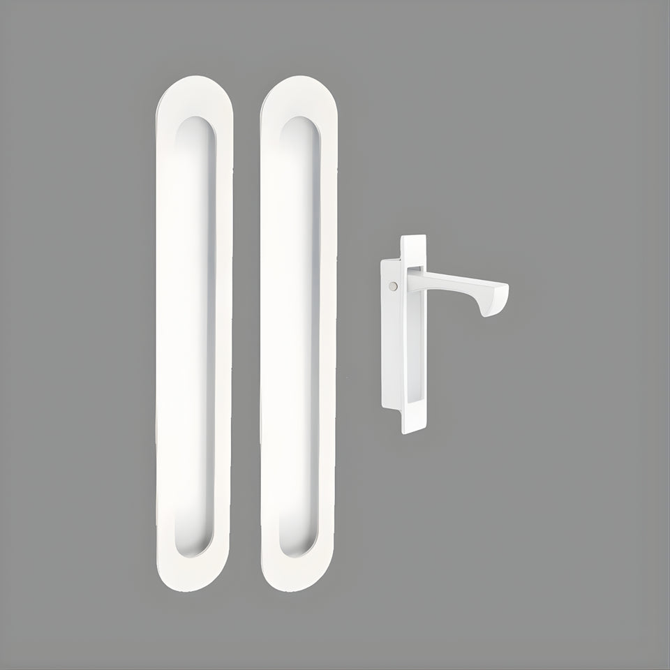 Zanda Duke Flush Pull Kit 250 x 40mm White