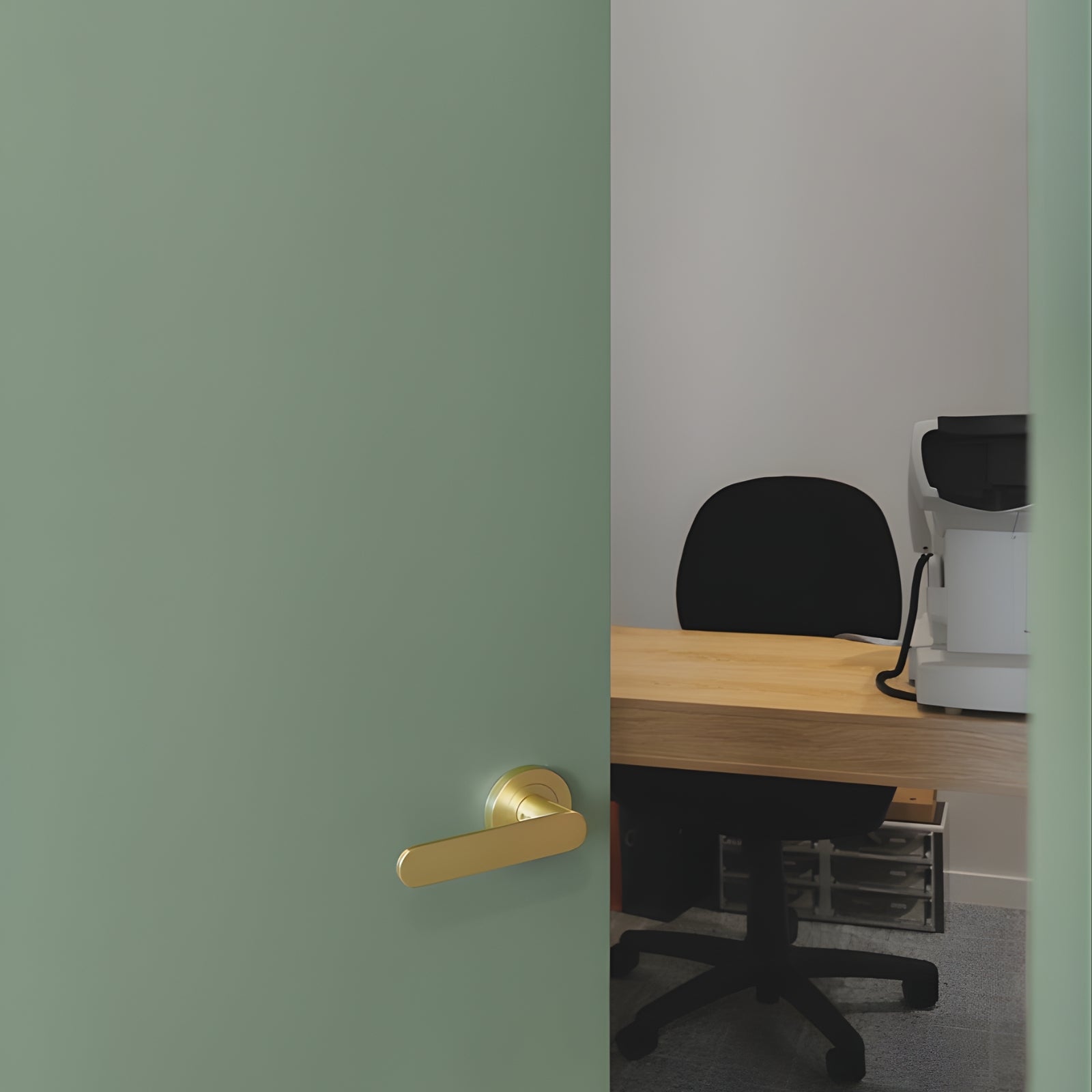 Lifestyle Zanda Duke Passage Door Handle Set Satin Brass 10091.SB - The Blue Space