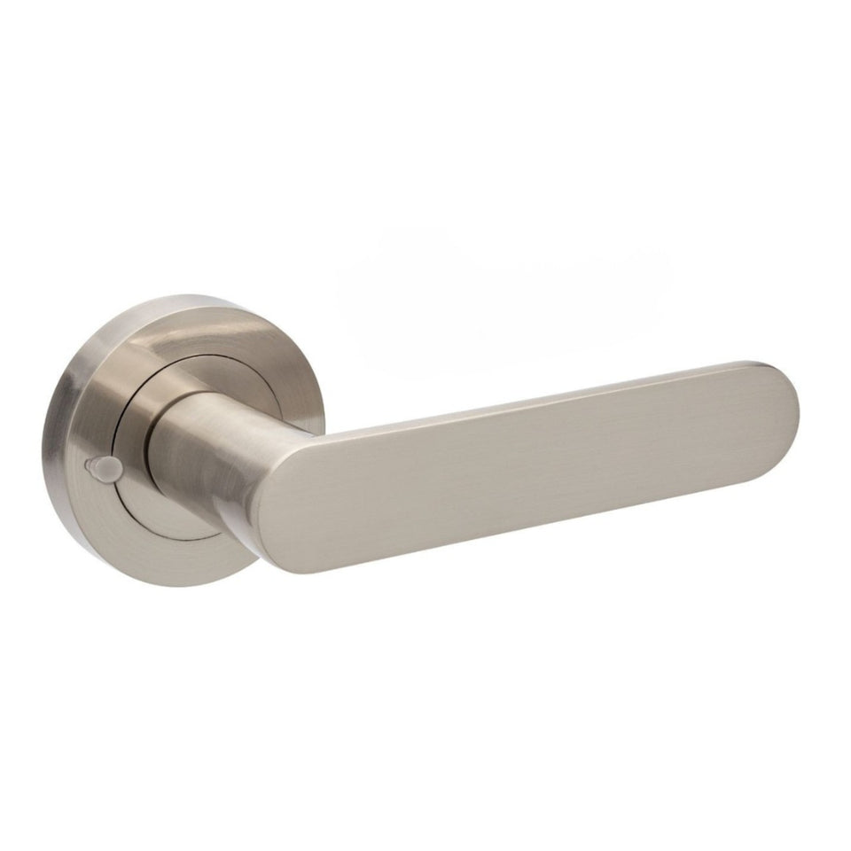 Zanda Duke Privacy Door Handle Set Brushed Nickel