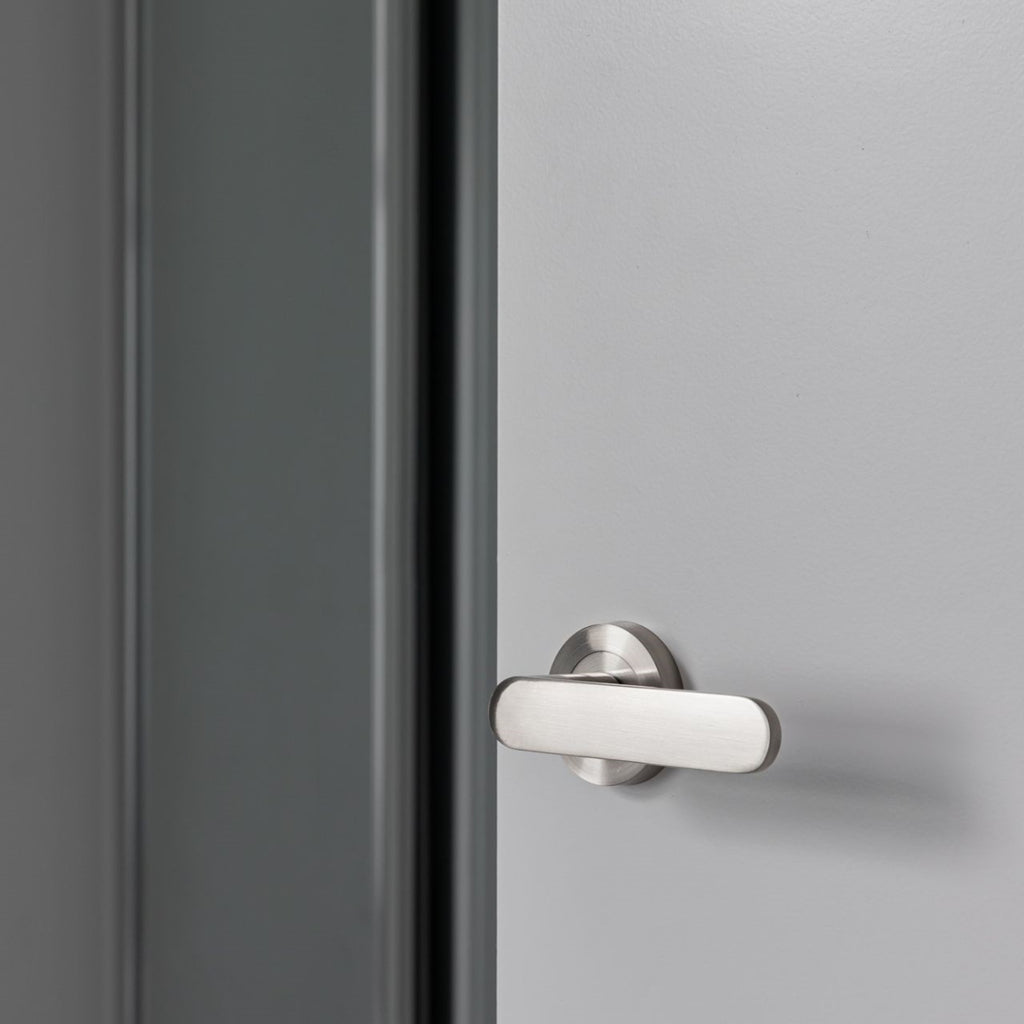 Duke Privacy Set Zanda Duke Privacy Door Handle Set Brushed Nickel 10092.BN - The Blue Space