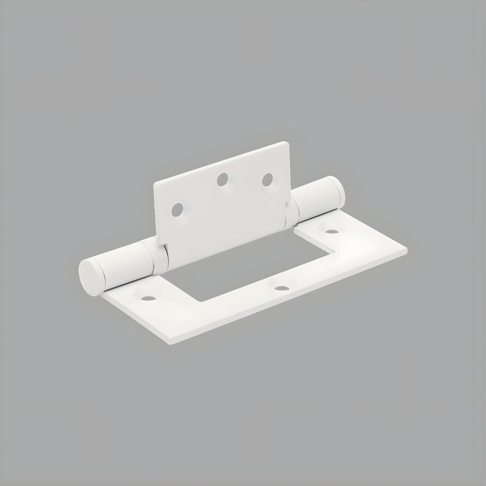 Zanda Fast-fix Bearing Hinge 100 x 70mm White