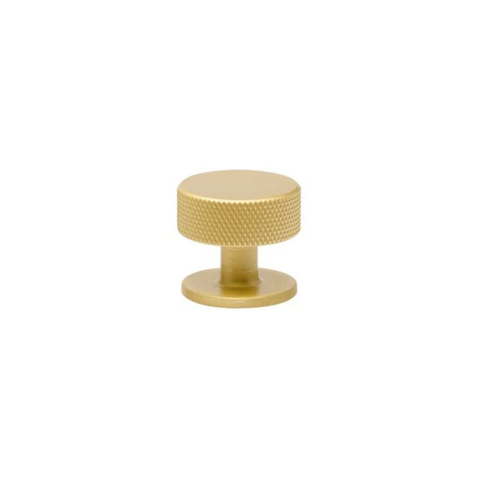 Zanda Florida Knurled Knob projects 30mm Satin Brass