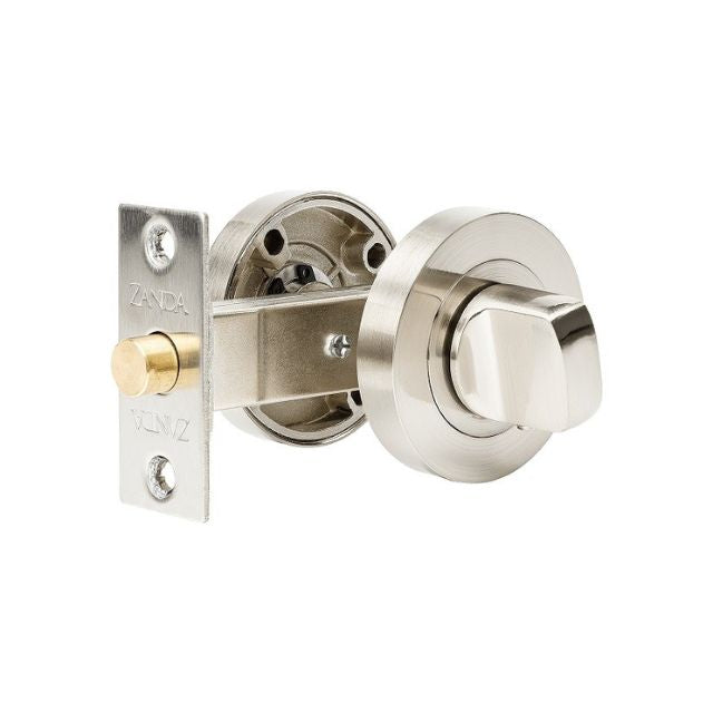Zanda Futura Round Separate Privacy Kit Brushed Nickel