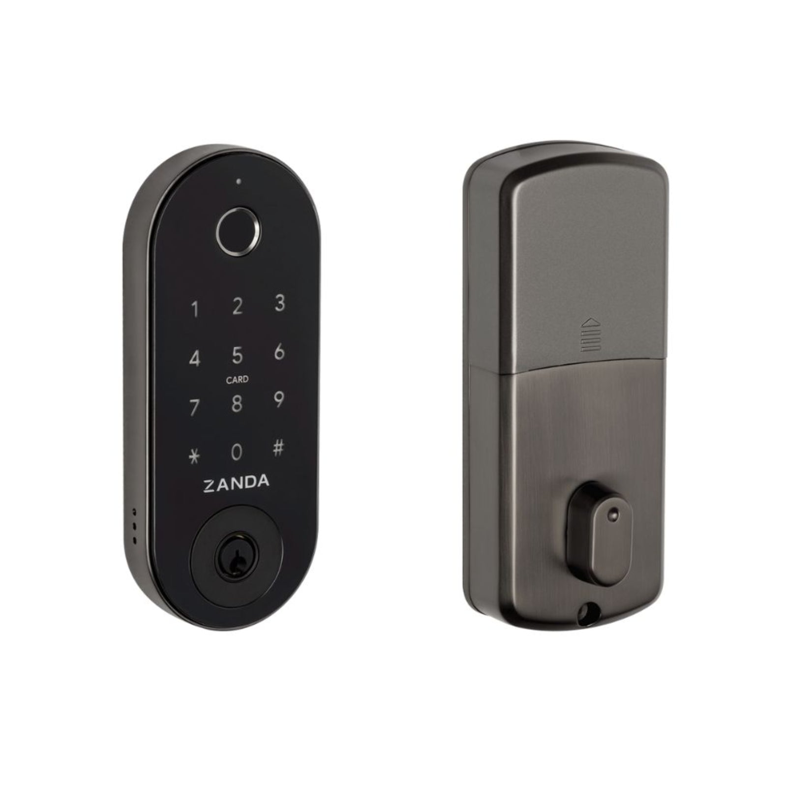 Set Zanda Stealth Smart Lock Deadbolt Matte Black 1320.BLK - The Blue Space