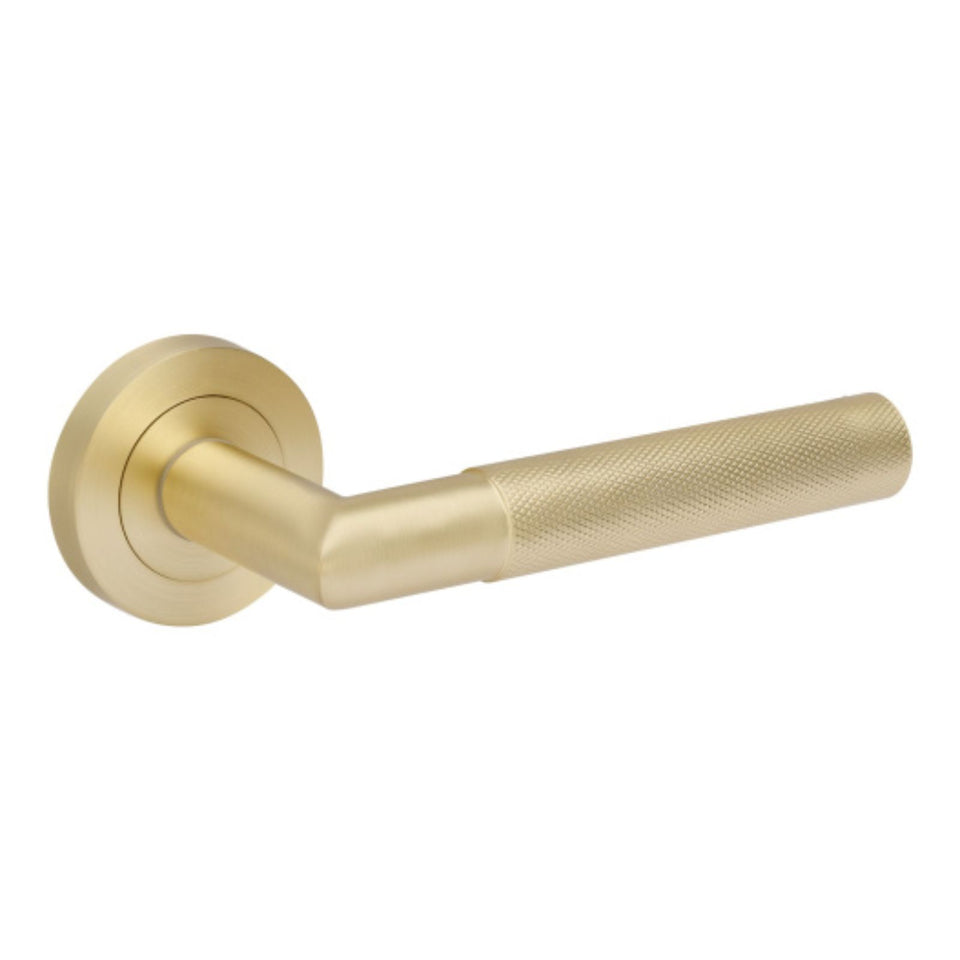 Zanda Vertex Dummy Lever Set Satin Brass