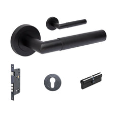 zanda-vertex-70mm-entrance-single-cylinder-key-key-lever-set-matte-black-10034.3.BLK-the-blue-space
