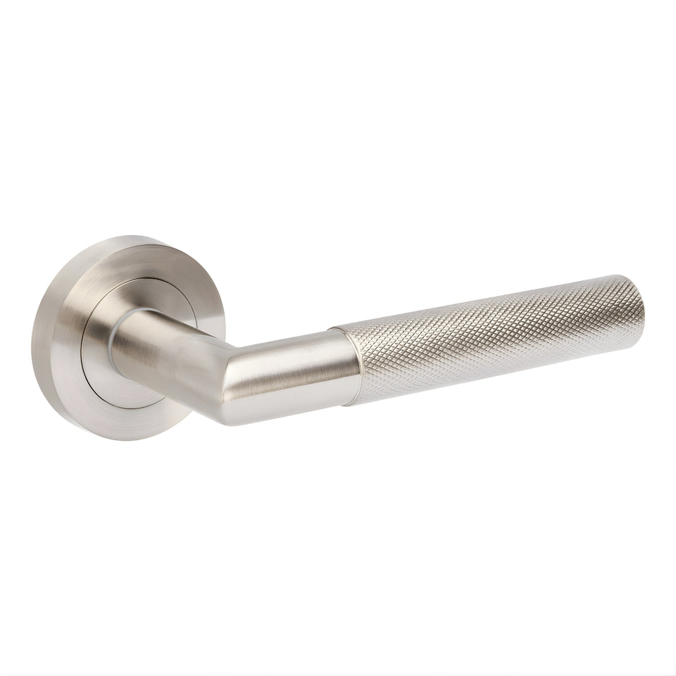Zanda Vertex Passage Lever Set Brushed Nickel