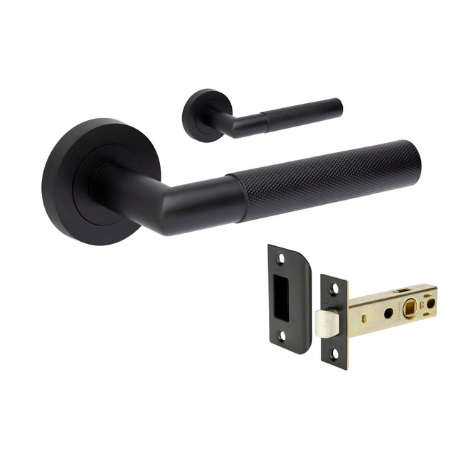 Zanda Vertex Passage Lever Set Matte Black 10031.BLK - The Blue Space