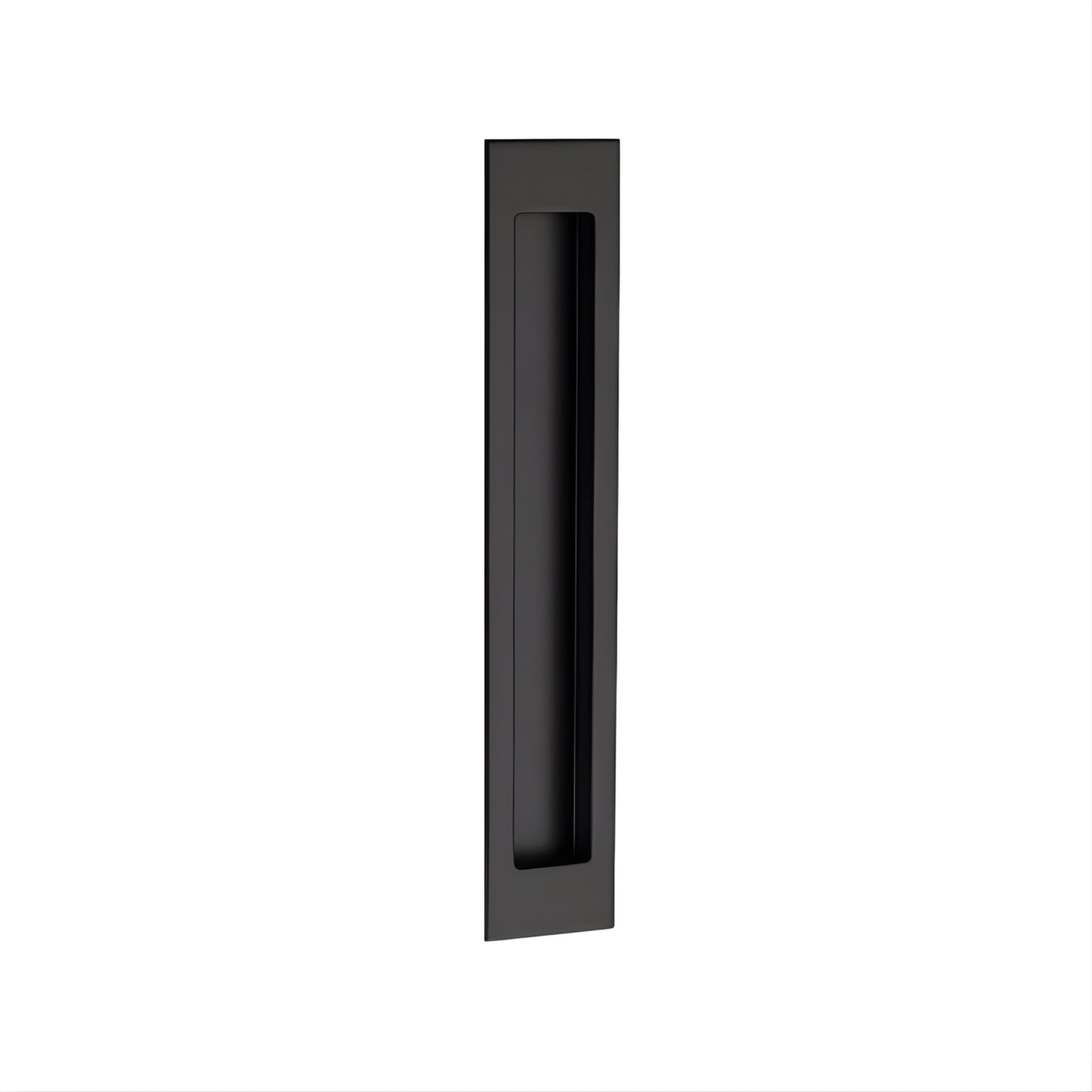 SIngle Zanda Verve Flush Pull 200 x 37mm Matte Black 5304.BLK - The Blue Space