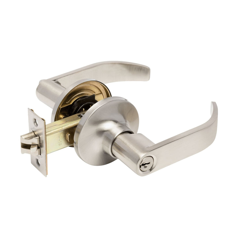 Zanda Zenith Key in Handle Entrance Set Brushed Nickel