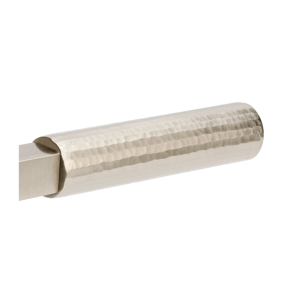 Zanda Zurich Hammered Privacy Lever Set Brushed Nickel