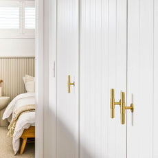 Lifestyle Zanda Zurich Knurled T-Knob Satin Brass 10697.SB - The Blue Space