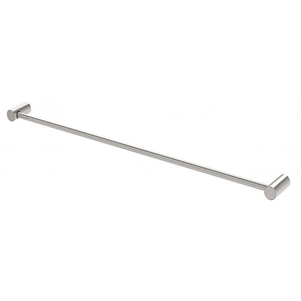 Phoenix Vivid Slimline Single Towel Rail Brushed Nickel 600mm - 800mm