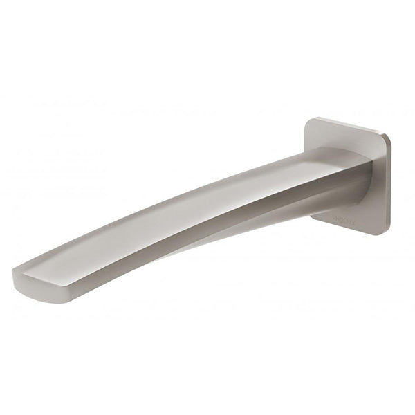 Phoenix Mekko Wall Bath Outlet 200mm - Brushed Nickel online at the Blue Space