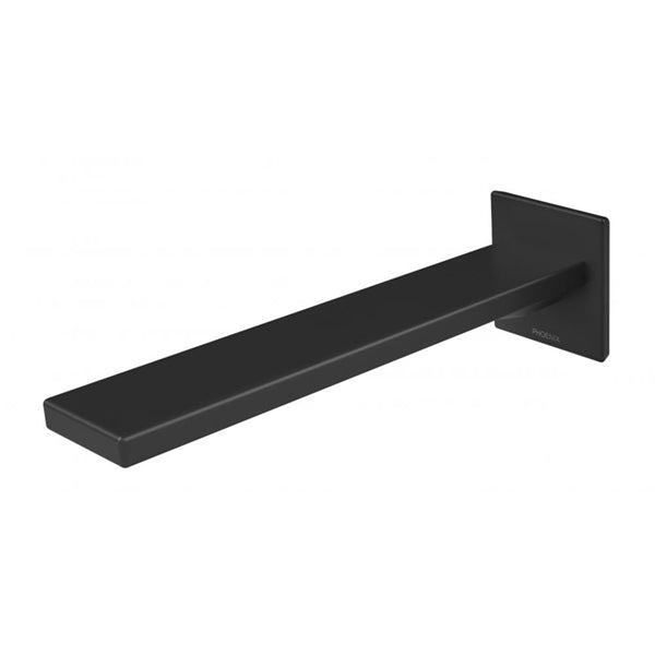 Phoenix Zimi Wall Basin Outlet 200mm - Matte Black online at the Blue Space