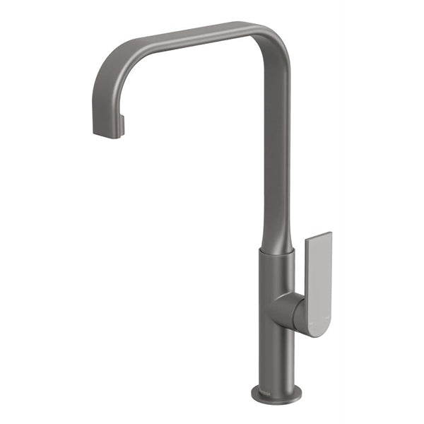 Phoenix Teel Sink Mixer 200mm Squareline - Gun Metal at The Blue Space