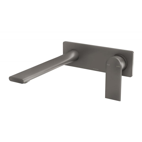 Phoenix Teel Wall Basin/Bath Mixer Set 200mm - Gun Metal The Blue Space