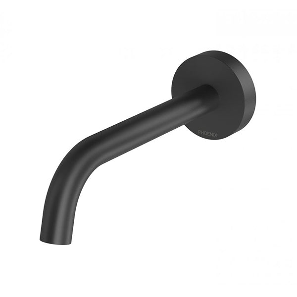 Phoenix Vivid Slimline Plus Wall Basin/Bath Outlet 180mm - Matte Black online at the Blue Space
