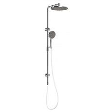 Phoenix NX Vive Twin Shower - Chrome/White - The Blue Space