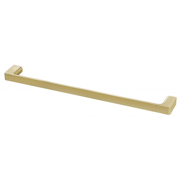 Phoenix Gloss Single Towel Rail - Brushed Gold