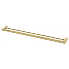 Phoenix Gloss Double Towel Rail 800mm - Brushed Gold online at The Blue Space