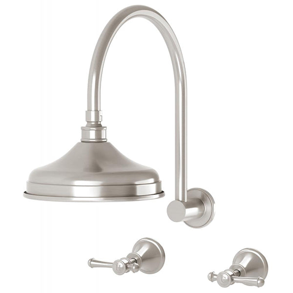 Phoenix Nostalgia Lever Shower Set Brushed Nickel online at The Blue Space