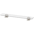Phoenix Nostalgia Glass Shelf 500mm Brushed Nickel Online at the Blue Space