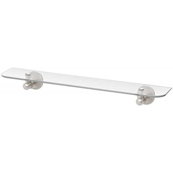 Phoenix Nostalgia Glass Shelf 500mm Brushed Nickel Online at the Blue Space