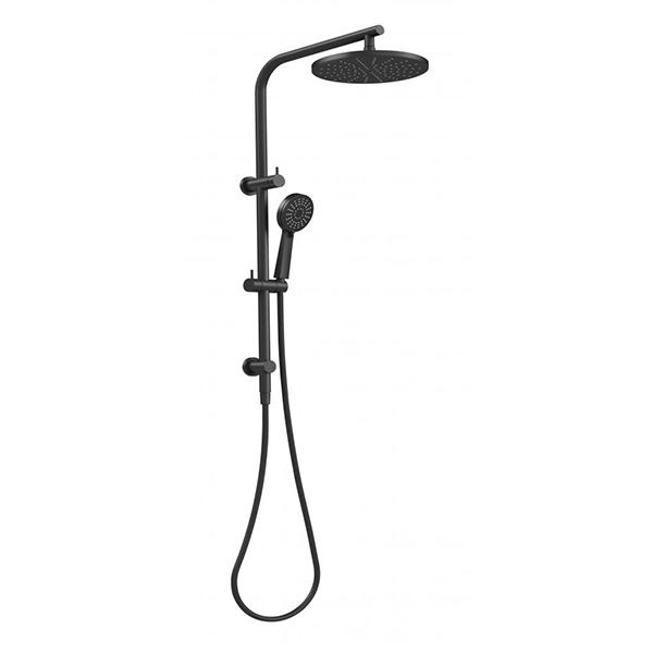 Phoenix Vivid Slimline Twin Shower Matte Black