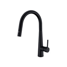 Nero Dolce Pull Out Sink Mixer with Vegie Spray Matte Black | The Blue Space