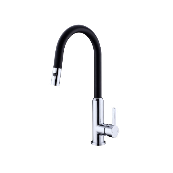 Nero Pearl Pull Out Sink Mixer with Vegie Spray Matte Black | The Blue Space